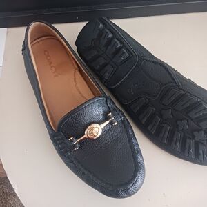 Coach Arlene Turnlock Leather Loafer